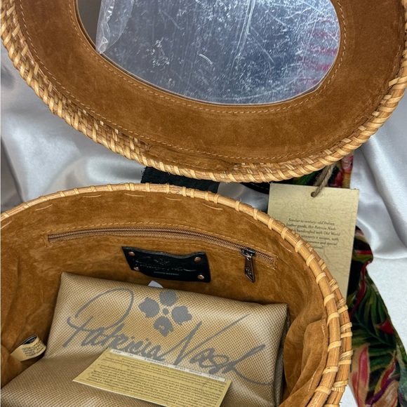 Patricia Nash Tan Woven Mini Bag with Black Accents - Picture 8 of 9